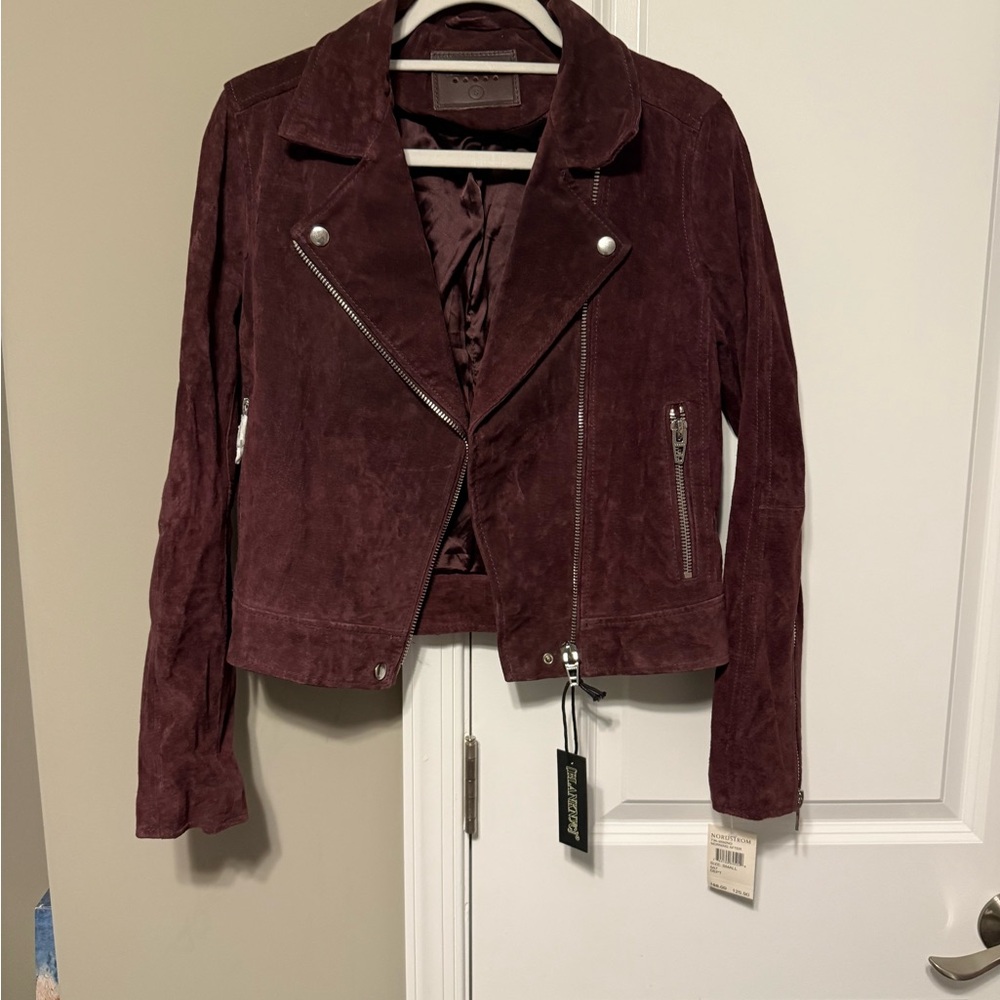 BLANKNYC Maroon Suede Jacket